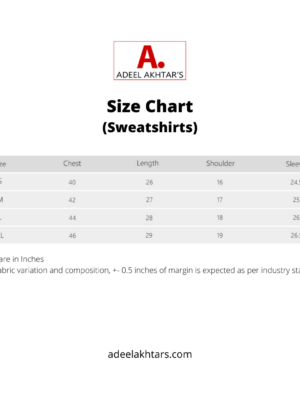sweatshirt size chart - adeelakhtars.com