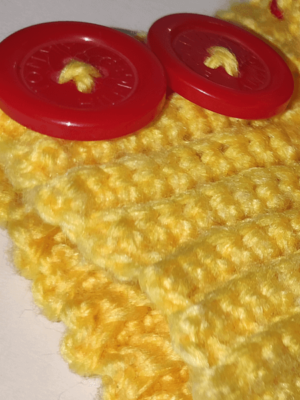 Crochet Fingerless Gloves (Handmade) - Yellow