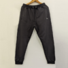 Ribbed Black Trouser for Men - Medium Weight Terry