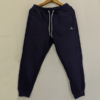 Ribbed Navy Blue Trouser for Men - Medium Weight Terry